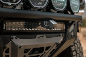 Ford Bronco Camera Relocation Bracket - Front - DV8 Offroad - Micro-Texture Black Powder Coated - `21-`26